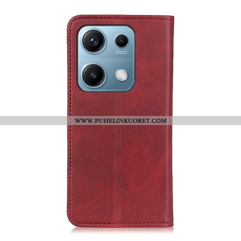 Nahkakotelo Xiaomi Redmi Note 14s Haljasnahka