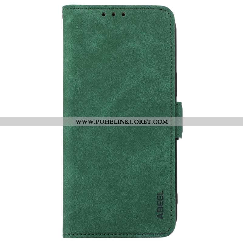 Nahkakotelo Xiaomi Redmi Note 14s Abeel Mokkanahkaefekti