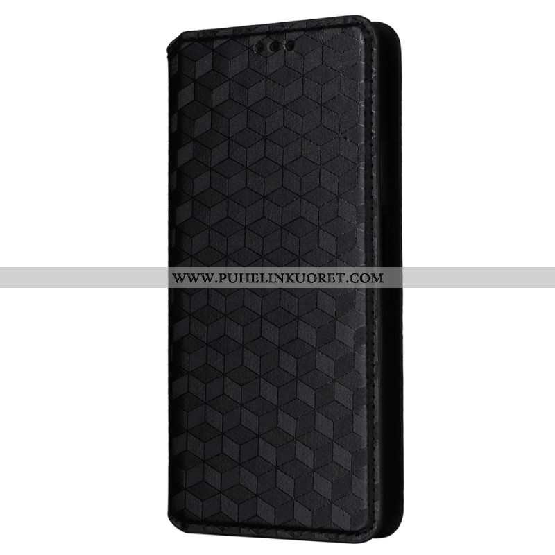 Nahkakotelo Xiaomi Redmi Note 14s Puhelinkuoret Timanttikuvio