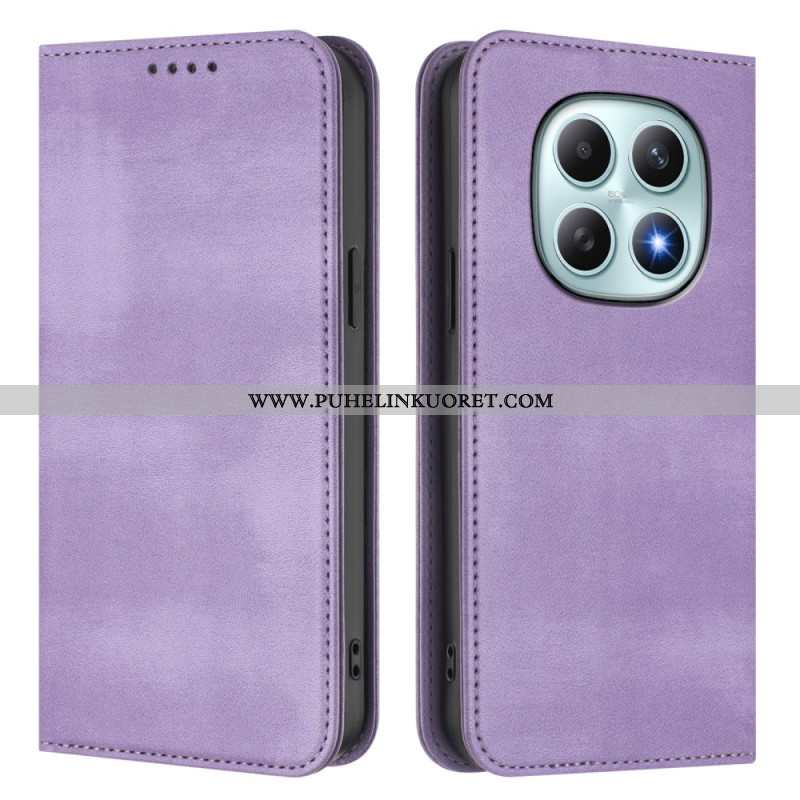 Nahkakotelo Xiaomi Redmi Note 15 5g Retro Rfid-suojauksella