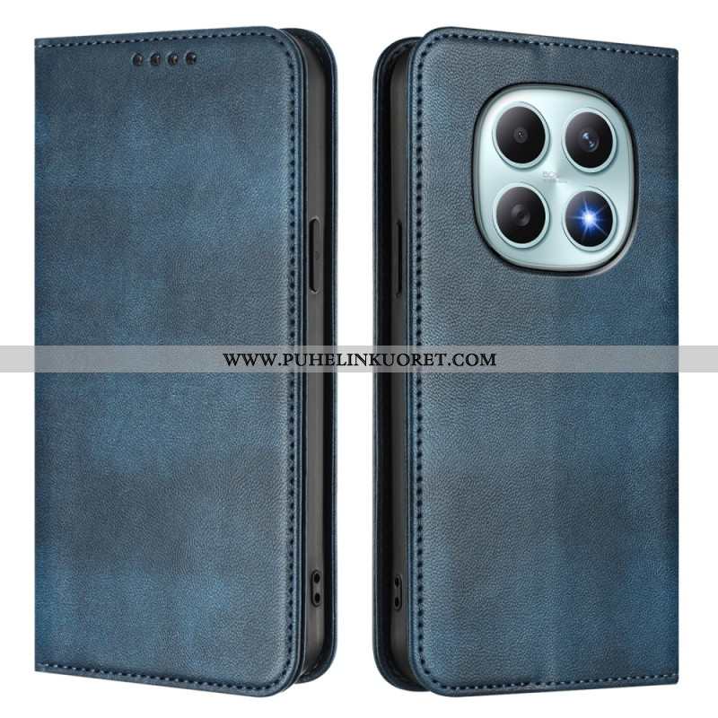 Nahkakotelo Xiaomi Redmi Note 15 5g Retro Rfid-suojauksella