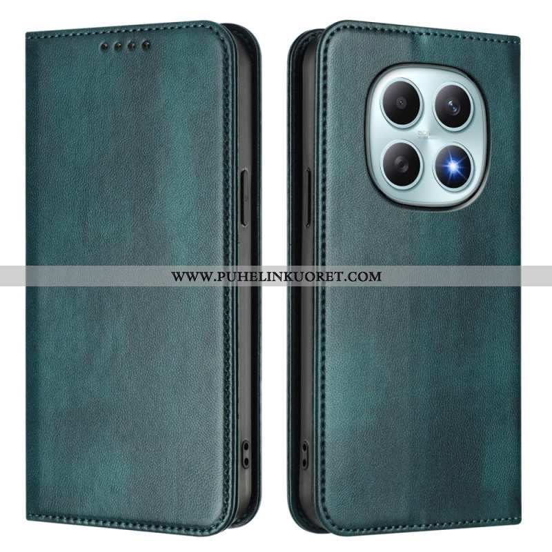 Nahkakotelo Xiaomi Redmi Note 15 5g Retro Rfid-suojauksella