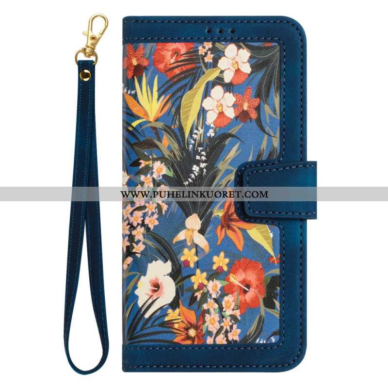 Kotelot Xiaomi Redmi Note 15 Pro 5g Kukkakuvio Hihnalla