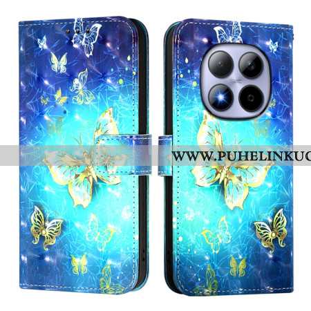 Kotelot Xiaomi Redmi Note 15 Pro 5g Kultaisia Perhosia