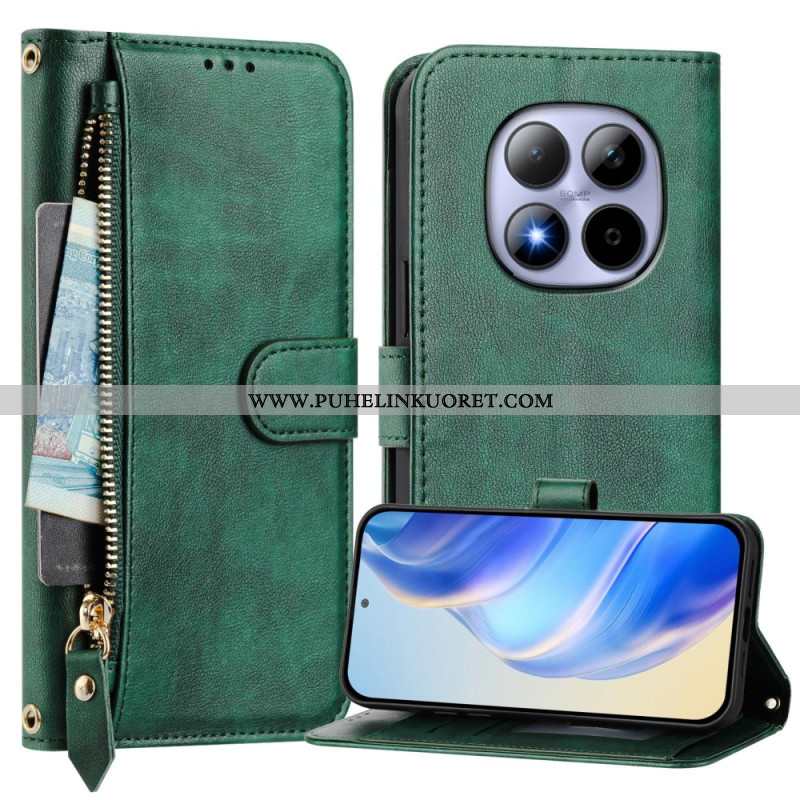 Kotelot Xiaomi Redmi Note 15 Pro 5g Vetoketjullinen Tasku Ja Useita Korttilokeroita