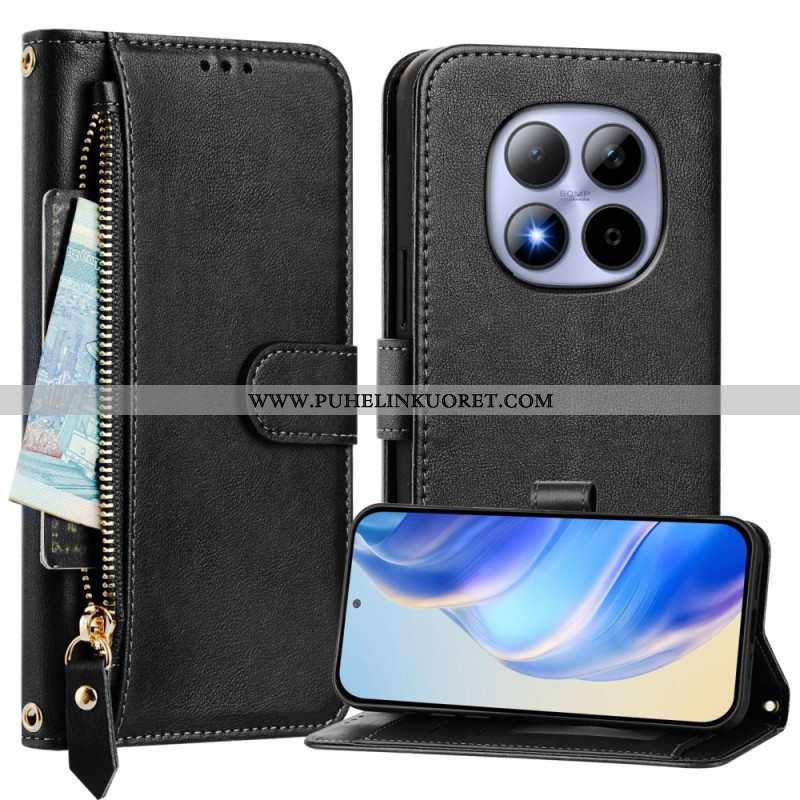 Kotelot Xiaomi Redmi Note 15 Pro 5g Vetoketjullinen Tasku Ja Useita Korttilokeroita