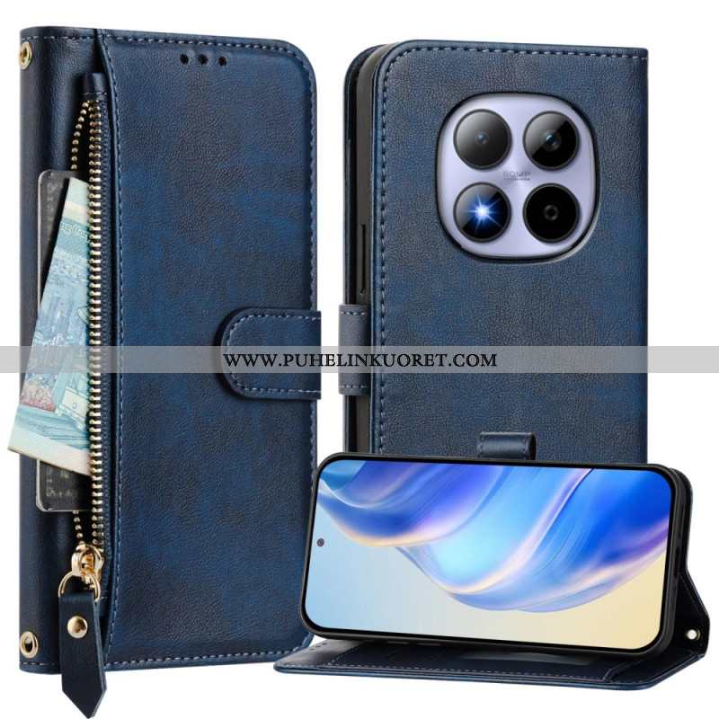 Kotelot Xiaomi Redmi Note 15 Pro 5g Vetoketjullinen Tasku Ja Useita Korttilokeroita