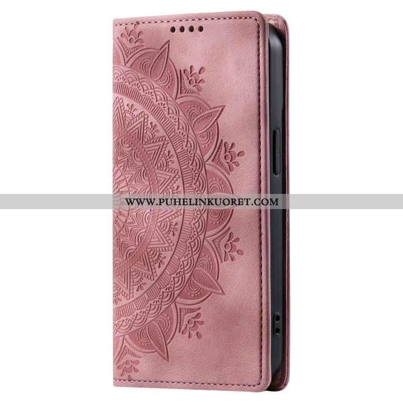 Nahkakotelo Xiaomi Redmi Note 15 Pro 5g Mandala-mokkanahkaefekti