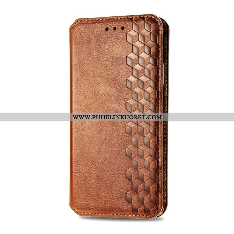 Nahkakotelo Xiaomi Redmi Note 15 Pro Plus 5g Timanttikuvio