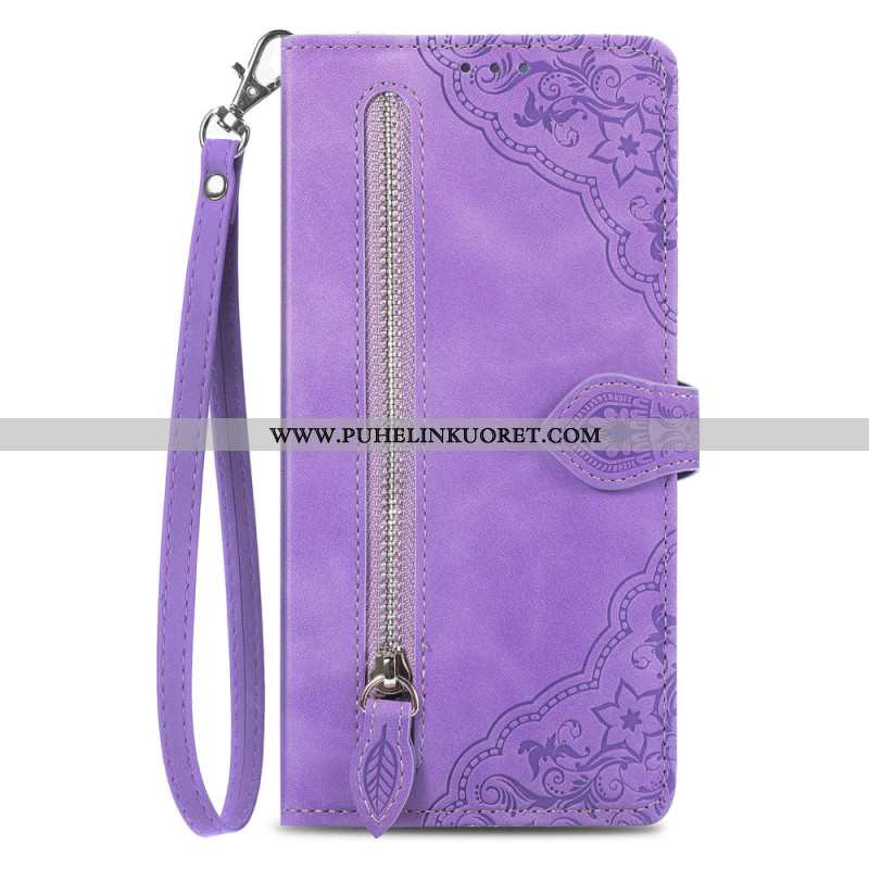 Kotelot Xiaomi Redmi Note 15 Pro Plus 5g Puhelinkuoret Mokkanahkaefektikuvio Kukkakuviolla