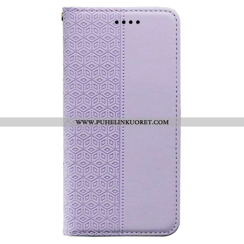 Nahkakotelo Xiaomi Redmi Note 15 Pro Plus 5g Läppäkansi Hihnareunuksella