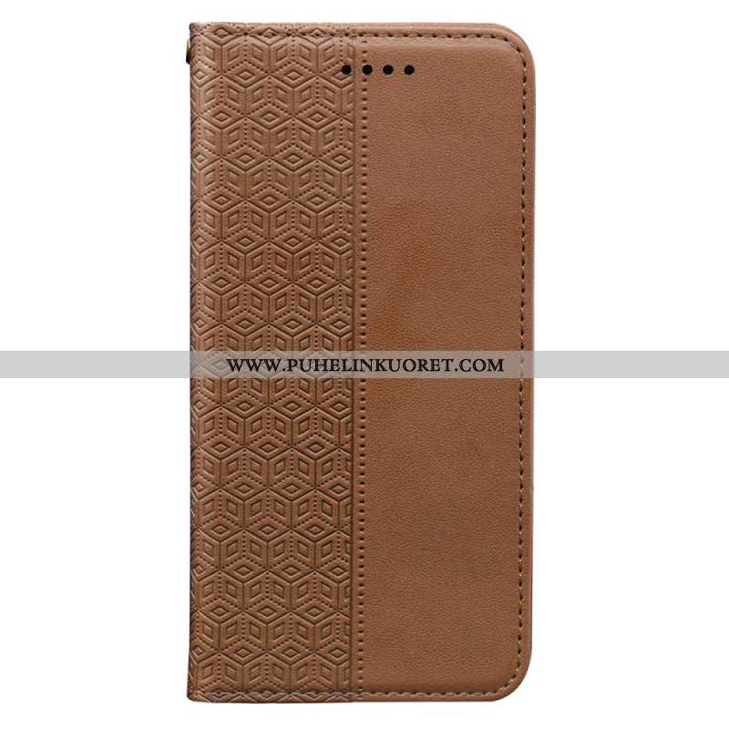 Nahkakotelo Xiaomi Redmi Note 15 Pro Plus 5g Läppäkansi Hihnareunuksella