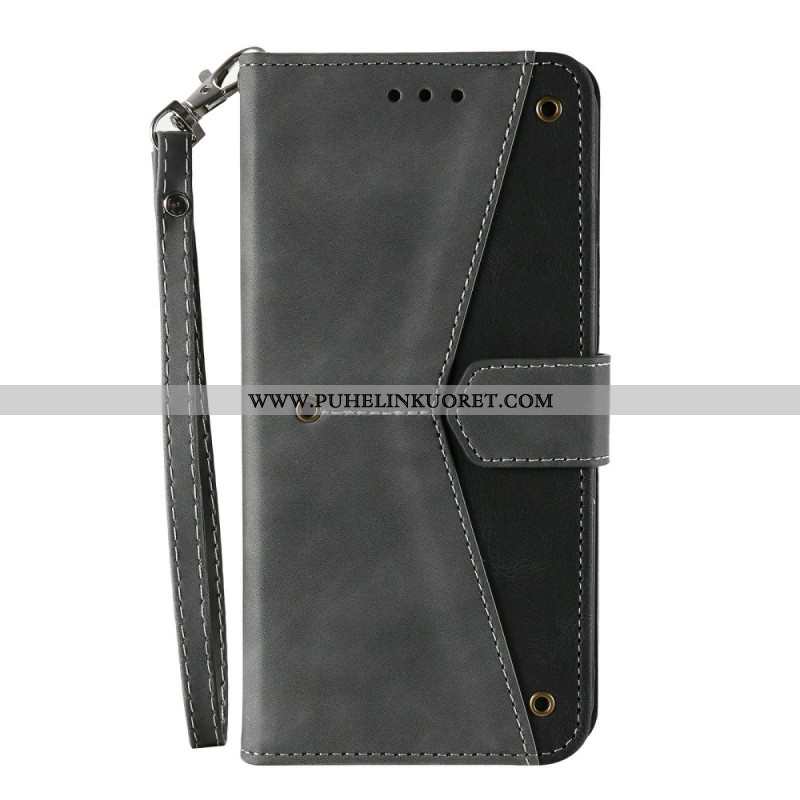 Kotelot Xiaomi Redmi Note 15 Pro Plus 5g Puhelinkuoret Kaksivärinen Retrotyylinen Lompakko