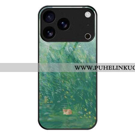 Puhelinkuoret iPhone 17 Pro Max Kissakuvioinen Karkaistu Lasi