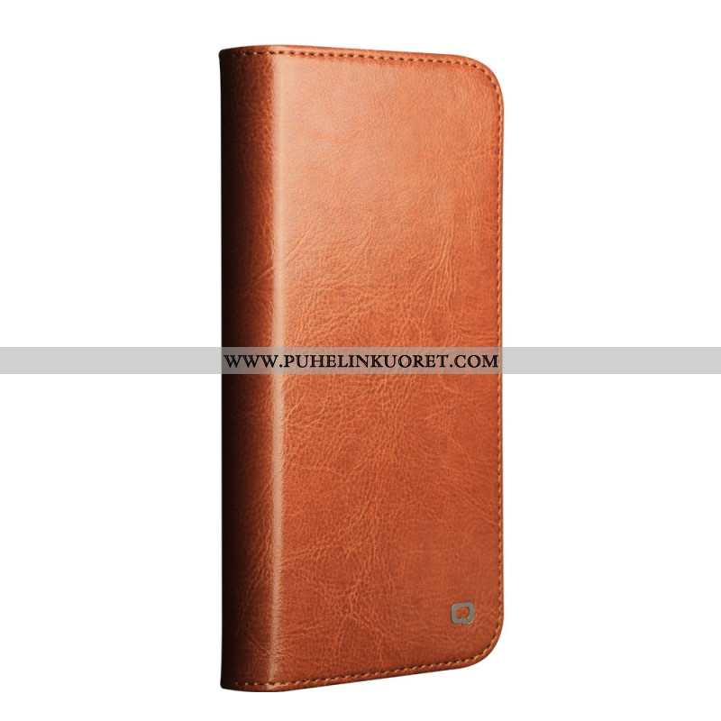 Nahkakotelo iPhone 17 Pro Max Qialino Nahka Suojakuori