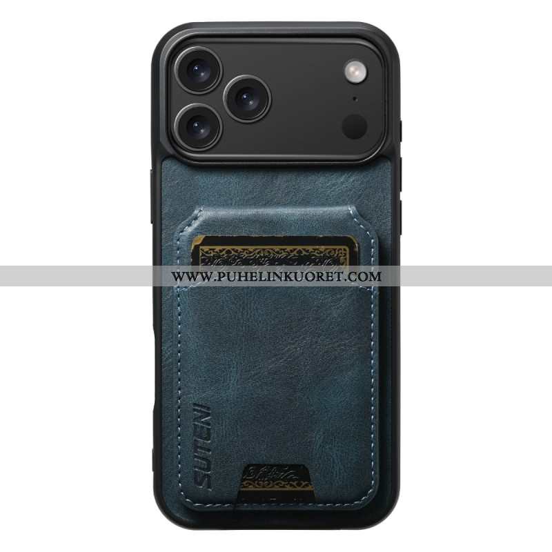 Kuori iPhone 17 Pro Max Vahakuvioitu Korttikotelo Suteni