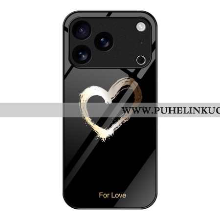 Kuori iPhone 17 Pro Max Musta Rakkaus Suojakuori