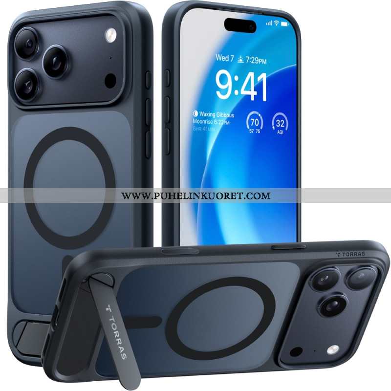 Kuori iPhone 17 Pro Max Magsafe Premium -muotoilu Integroidulla Jalustalla