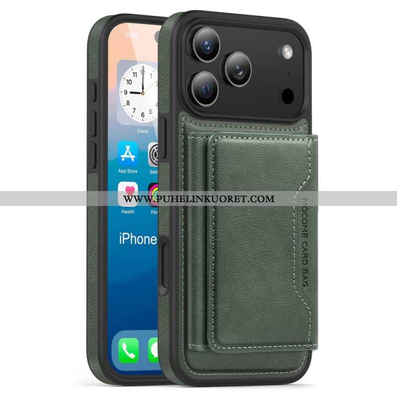 Case iPhone 17 Pro Puhelinkuoret Magsafe Premium Irrotettavalla Kortilla Pidike