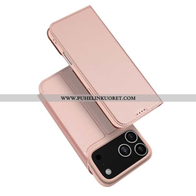 Nahkakotelo iPhone 17 Pro Skin Pro Series Dux Ducis Suojakuori