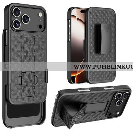 Case iPhone 17 Pro Puhelinkuoret Liukuva Jalustalla Ja Klipsillä