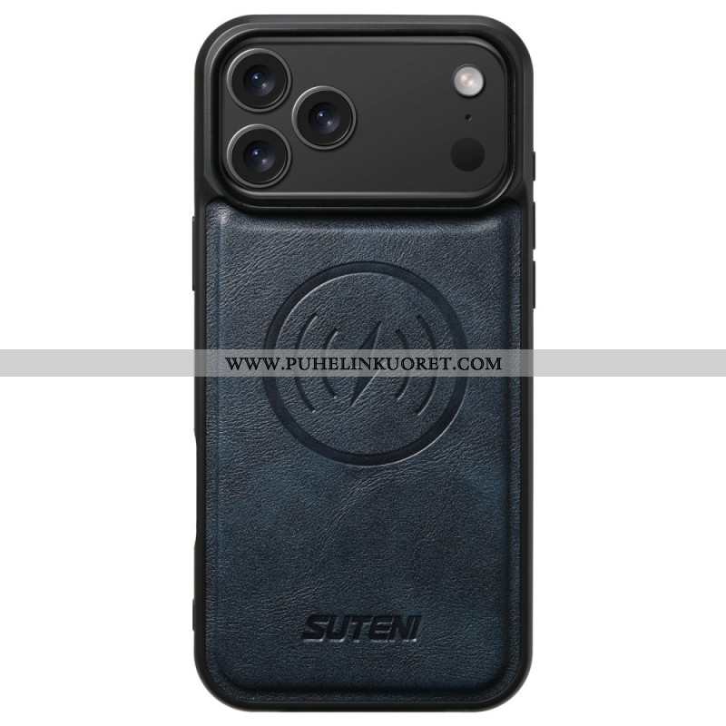 Kuori iPhone 17 Pro Magsafe-yhteensopiva Vintage-nahkaefekti