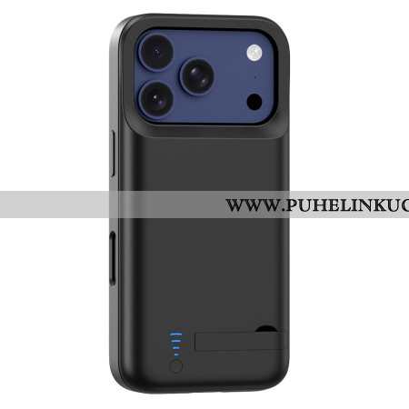 5000 Mah Ulkoinen Akkukotelo iPhone 17 Prolle Sisäänrakennetulla Telineellä