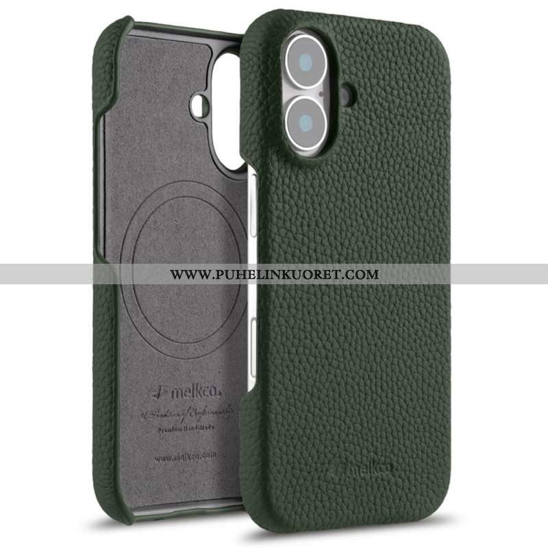 Kuori iPhone 17 Yhteensopiva Magsafe Leather And Microfiber -kotelon Kanssa