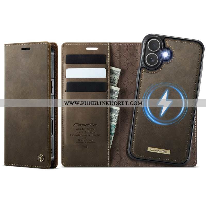 Nahkakotelo iPhone 17 Magsafe-yhteensopiva Irrotettava Kotelo Ja Rfid-suoja