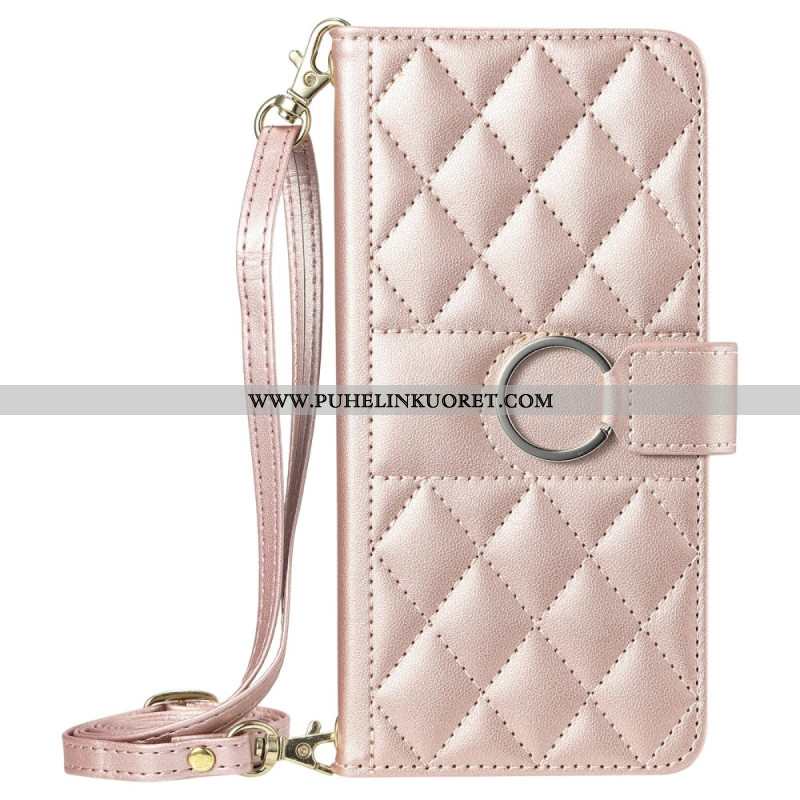 Kotelot iPhone 17 Ensiluokkainen Muotoilu Nauhalla Ja Olkahihnalla Suojakuori