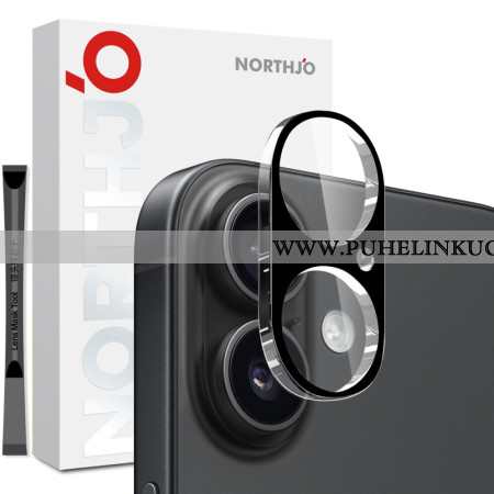 Suojaava Linssi iPhone 17 (musta Kehys)