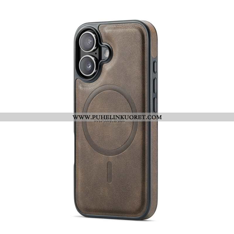 Kuori iPhone 17 Magsafe-yhteensopiva Premium Leather Effectin Kanssa