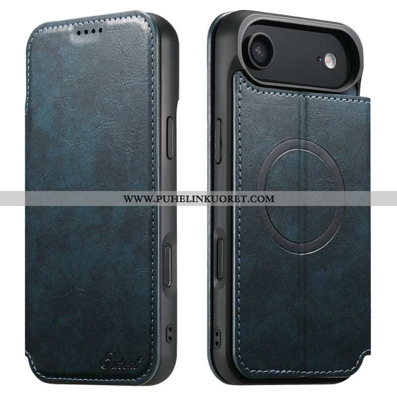 Nahkakotelo iPhone Air Magsafe-yhteensopiva Vintage-tyyliin Suojakuori