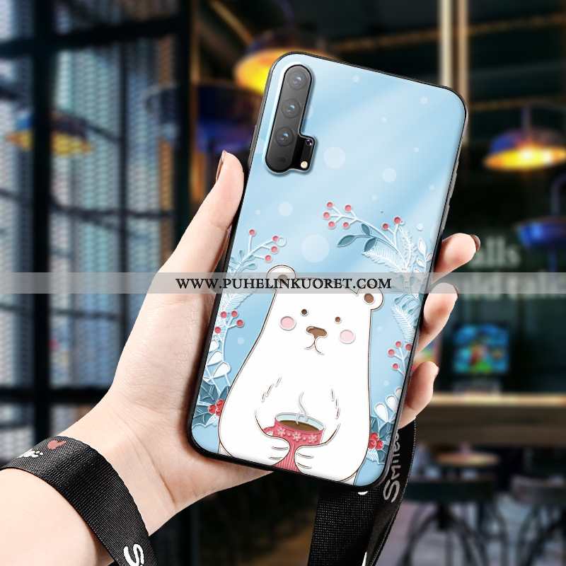 Kotelo, Kuori Honor 20 Pro Ihana Suuntaus Kohokuviointi Pehmeä Neste Vihreä