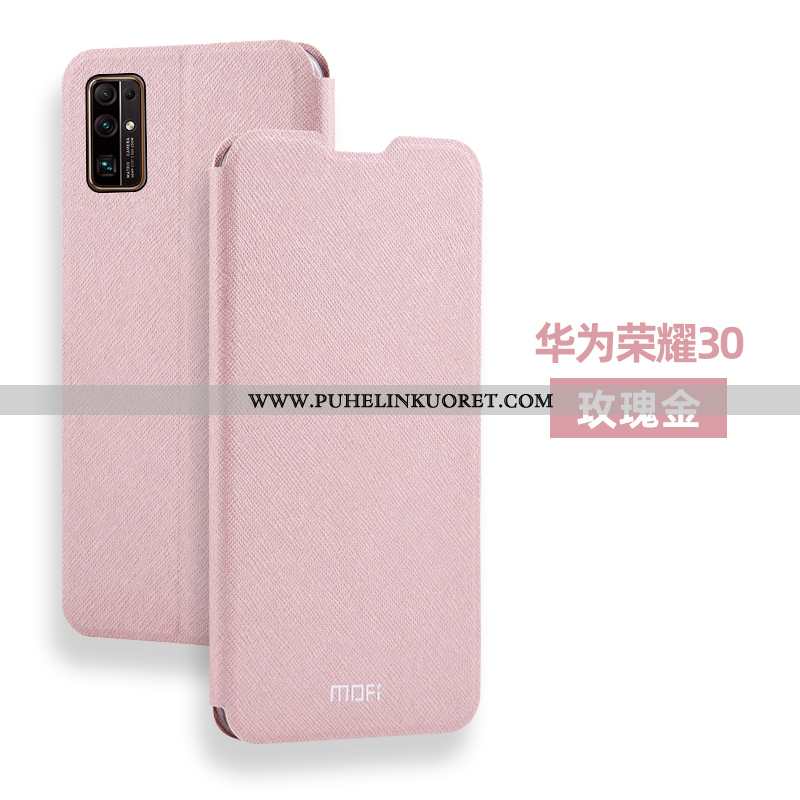 Kuoret, Kotelo Honor 30 Nahkakuori Pesty Suede Kuori Murtumaton Pinkki