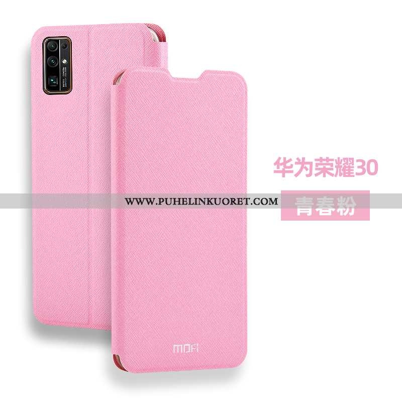Kuoret, Kotelo Honor 30 Nahkakuori Pesty Suede Kuori Murtumaton Pinkki