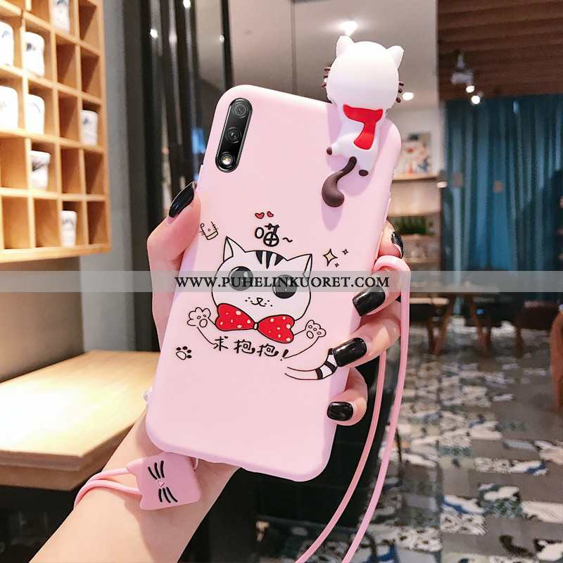 Kuoret, Kotelo Honor 9x Sarjakuva Ihana Kuori Pehmeä Neste Murtumaton Pinkki