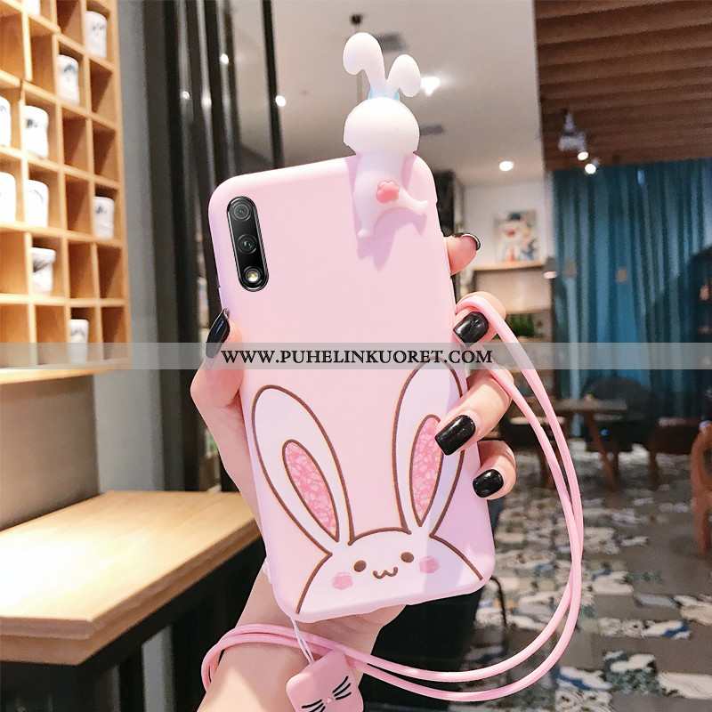 Kuoret, Kotelo Honor 9x Sarjakuva Ihana Kuori Pehmeä Neste Murtumaton Pinkki