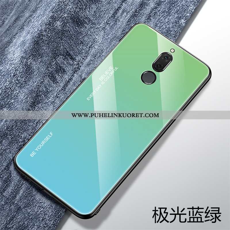 Kuori, Kuoret Huawei Mate 10 Lite Suojaus Lasi Kaltevuus All Inclusive Silikoni Sininen