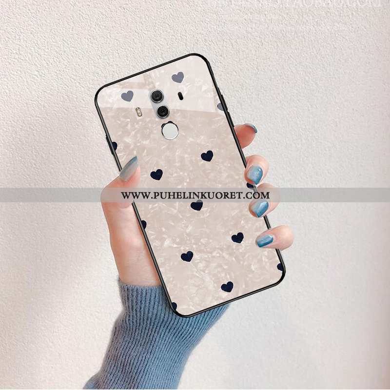 Kotelo, Kuori Huawei Mate 10 Pro Silikoni Lasi Puhelimen Tila Vihreä Valkoinen