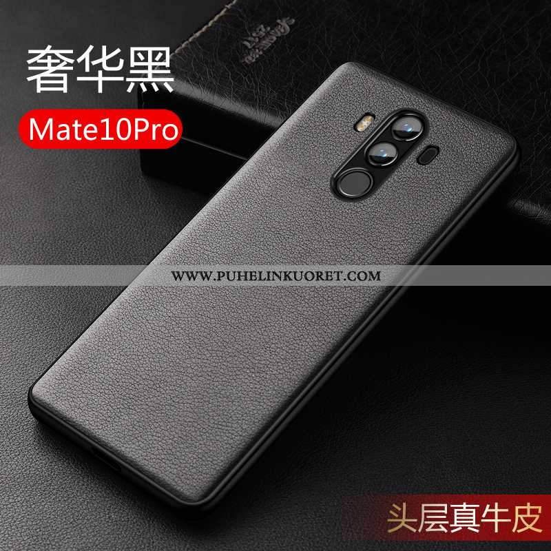 Kuoret, Kotelo Huawei Mate 10 Pro Luova Aito Nahka Persoonallisuus Valo Kuori Sininen