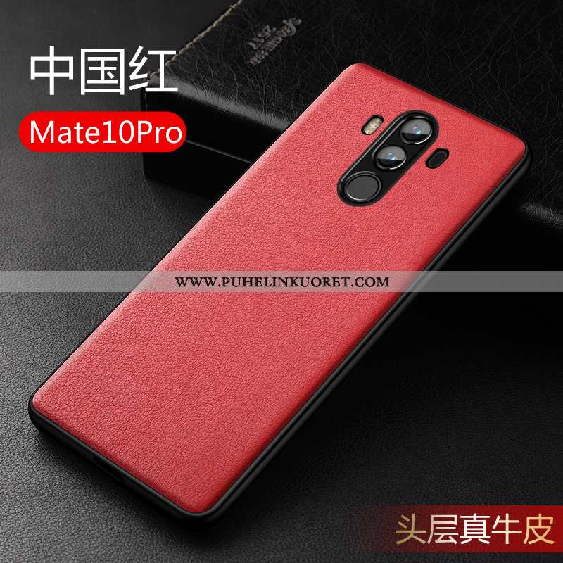 Kuoret, Kotelo Huawei Mate 10 Pro Luova Aito Nahka Persoonallisuus Valo Kuori Sininen
