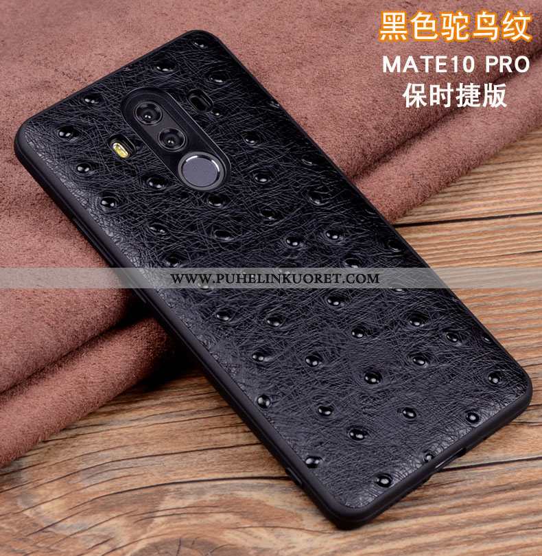 Kuoret, Kotelo Huawei Mate 10 Pro Nahkakuori Suojaus Puhelimen Murtumaton All Inclusive Mustat