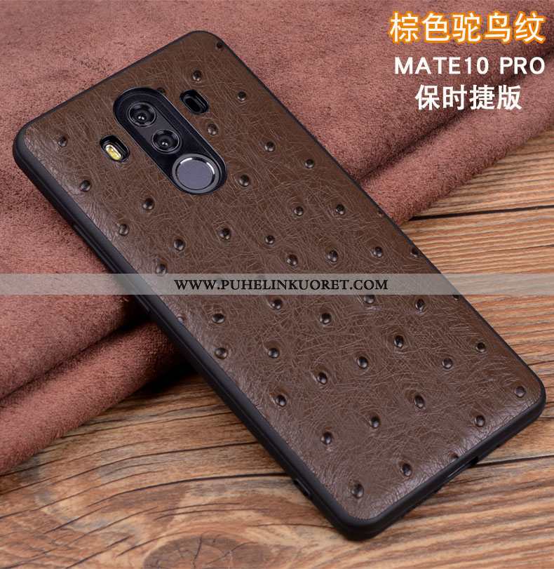 Kuoret, Kotelo Huawei Mate 10 Pro Nahkakuori Suojaus Puhelimen Murtumaton All Inclusive Mustat