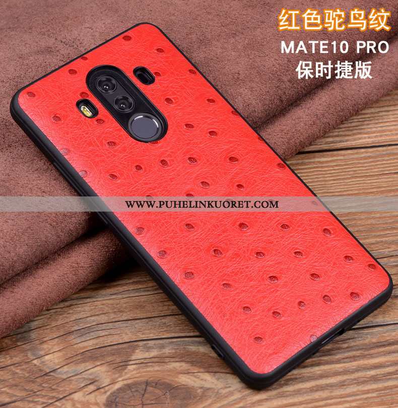 Kuoret, Kotelo Huawei Mate 10 Pro Nahkakuori Suojaus Puhelimen Murtumaton All Inclusive Mustat