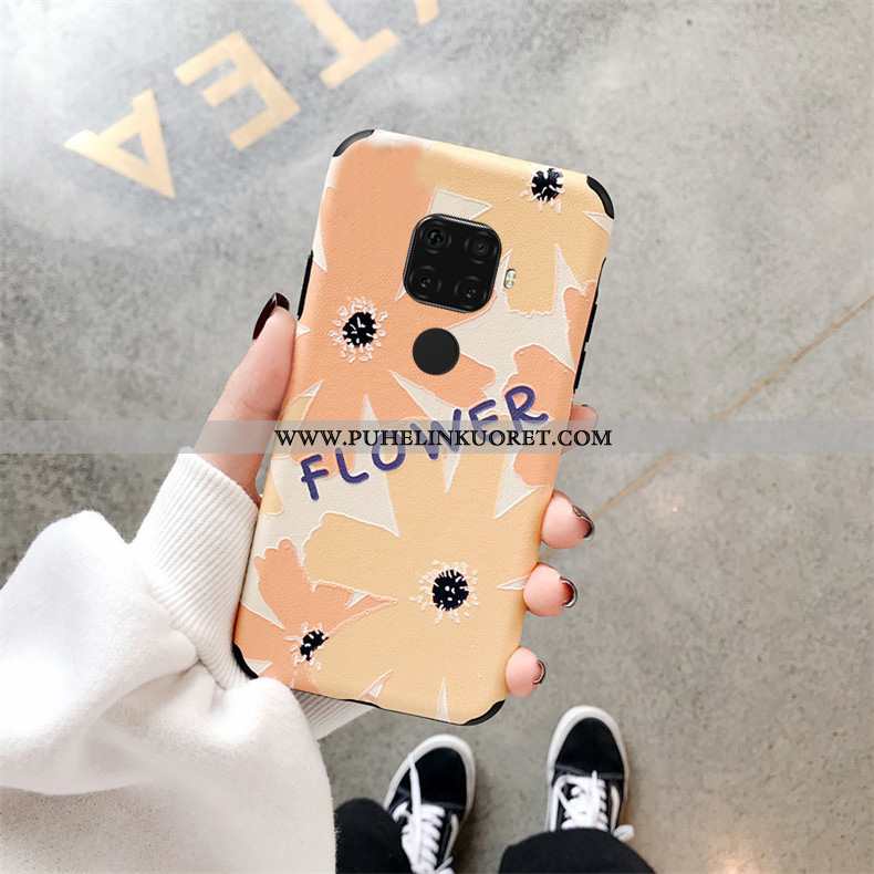 Kotelo, Kuori Huawei Mate 30 Lite Sarjakuva Näytönsuojus Karkaisu Tila Murtumaton Keltaiset