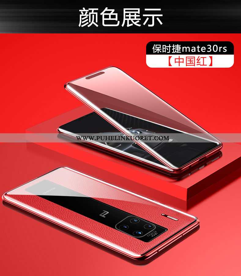 Kuori, Kuoret Huawei Mate 30 Rs Lasi Läpinäkyvä Kuori Karkaisu Sininen