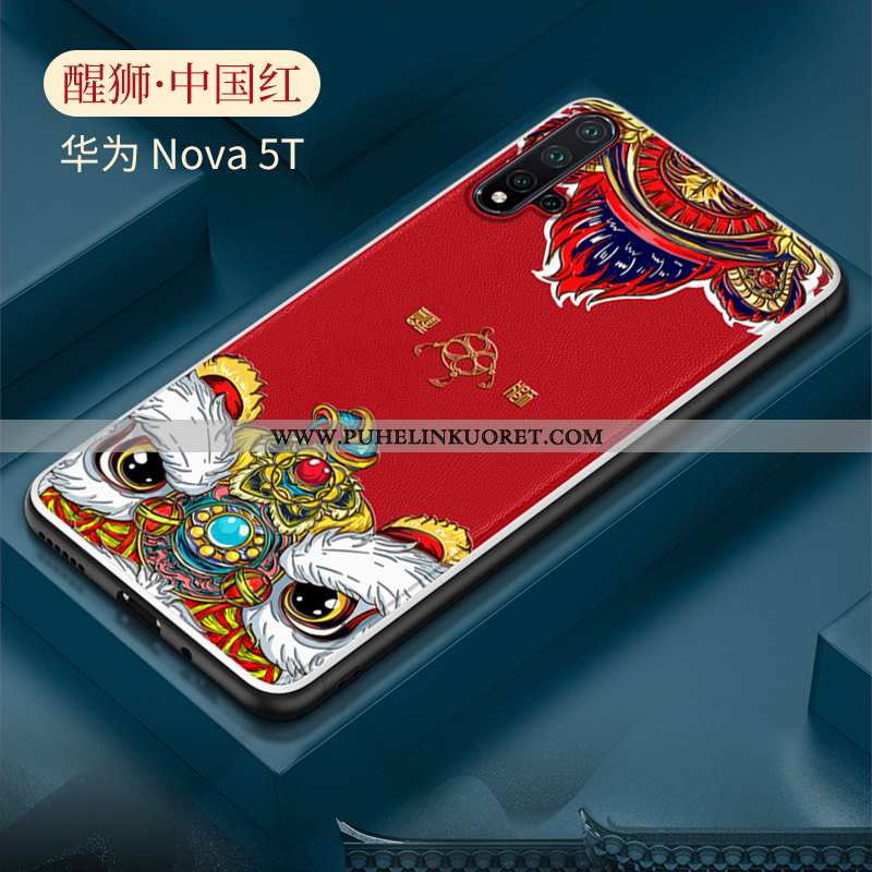 Kotelo, Kuori Huawei Nova 5t Suojaus Luova Puhelimen Murtumaton Punainen