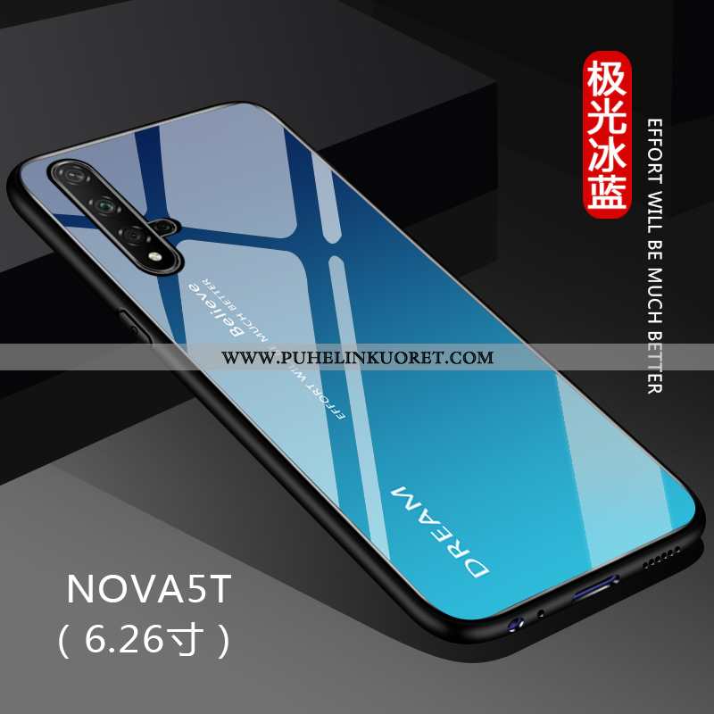 Kuori, Kuoret Huawei Nova 5t Suojaus Lasi Musta Muokata Kaltevuus Mustat