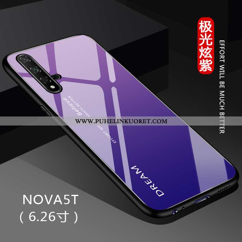 Kuori, Kuoret Huawei Nova 5t Suojaus Lasi Musta Muokata Kaltevuus Mustat